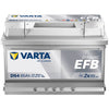 Autobatterie Varta Dynamic EFB Start Stop D54 12V 65Ah 565500065D842 Front