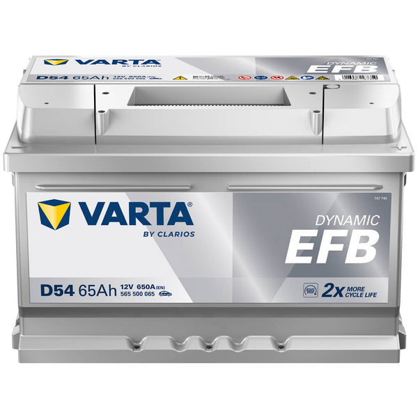 Varta D54 Dynamic EFB 12V 65Ah 650A/EN Autobatterie