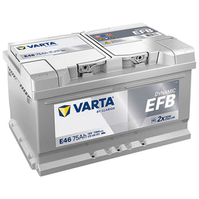 Autobatterie Varta Dynamic EFB Start Stop E46 12V 75Ah 575500073D842 Seite links