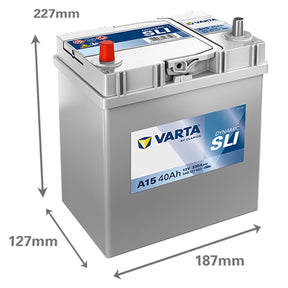 Autobatterie Varta Dynamic SLI A15 12V 40Ah 5401270333132 Seite links