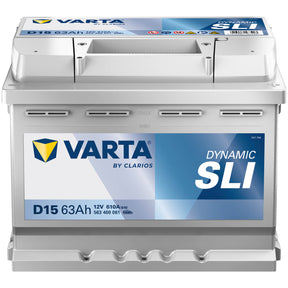 Autobatterie Varta Dynamic SLI D15 12V 63Ah 5634000613162 Front