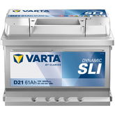 Autobatterie Varta Dynamic SLI D21 12V 61Ah 5614000603162 Front