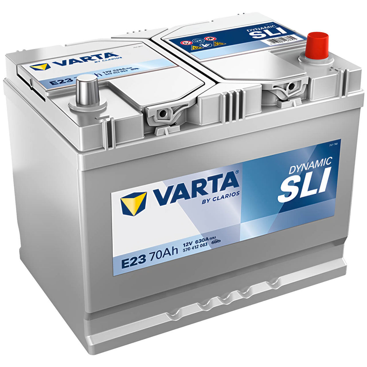 Autobatterie Varta Dynamic SLI E23 12V 70Ah 5704120633132 Seite links