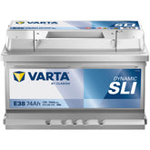 Autobatterie Varta Dynamic SLI E38 12V 74Ah 5744020753162 Front