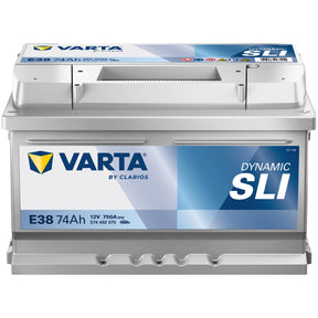 Autobatterie Varta Dynamic SLI E38 12V 74Ah 5744020753162 Front