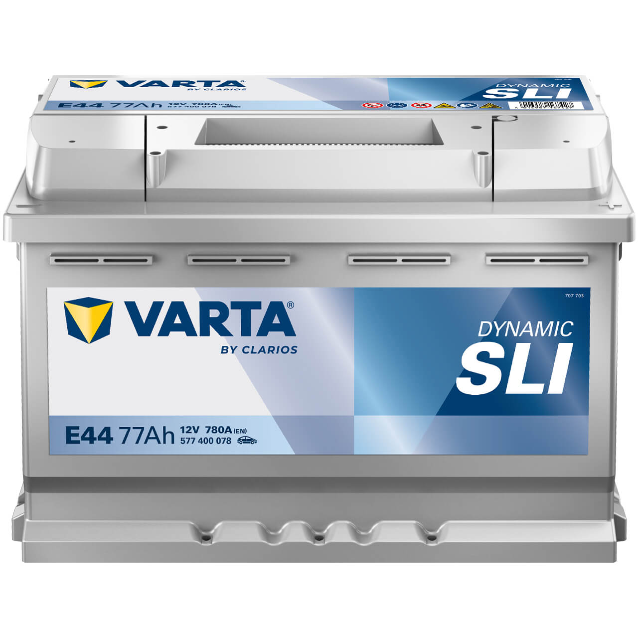 Autobatterie Varta Dynamic SLI E44 12V 77Ah 5774000783162 Front