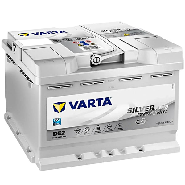 Varta D52 Silver Dynamic AGM 12V 60Ah 680A/EN Autobatterie