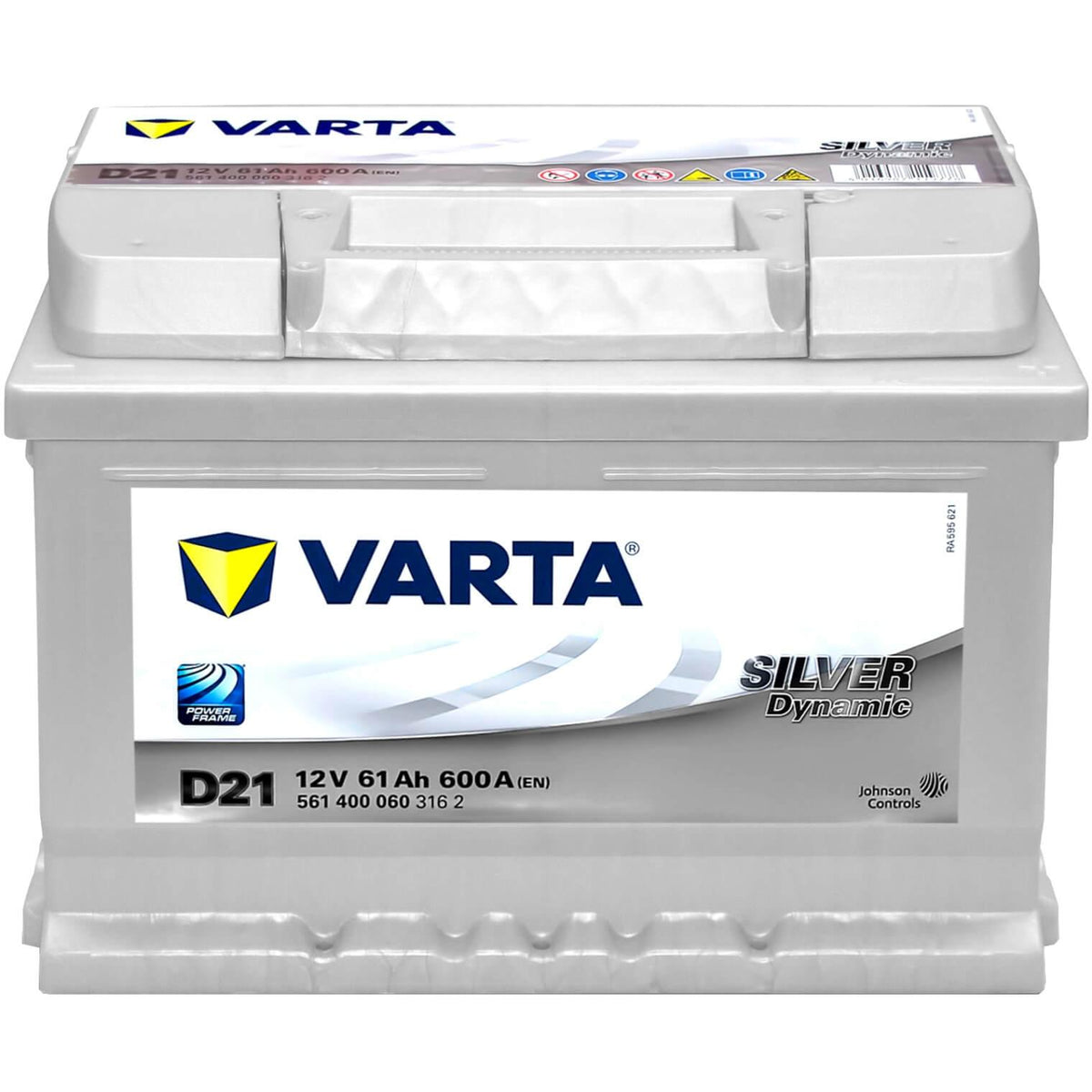 Varta D21 Silver Dynamic 12V 61Ah 600A/EN