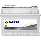 Autobatterie Varta Silver Dynamic E38 12V 74Ah 5744020753162 Front