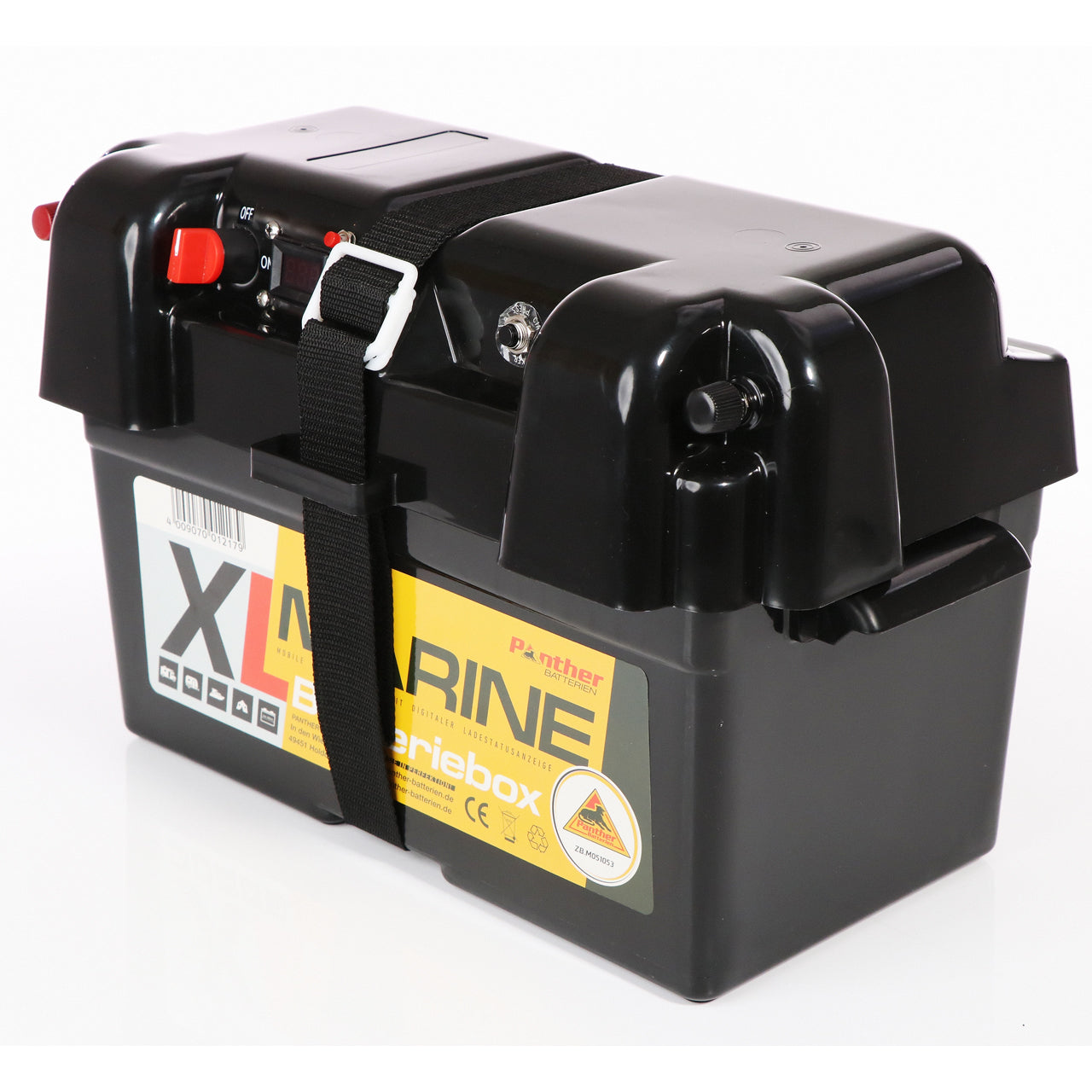 Panther Marine Batteriebox XL mit Ladezustandsanzeige