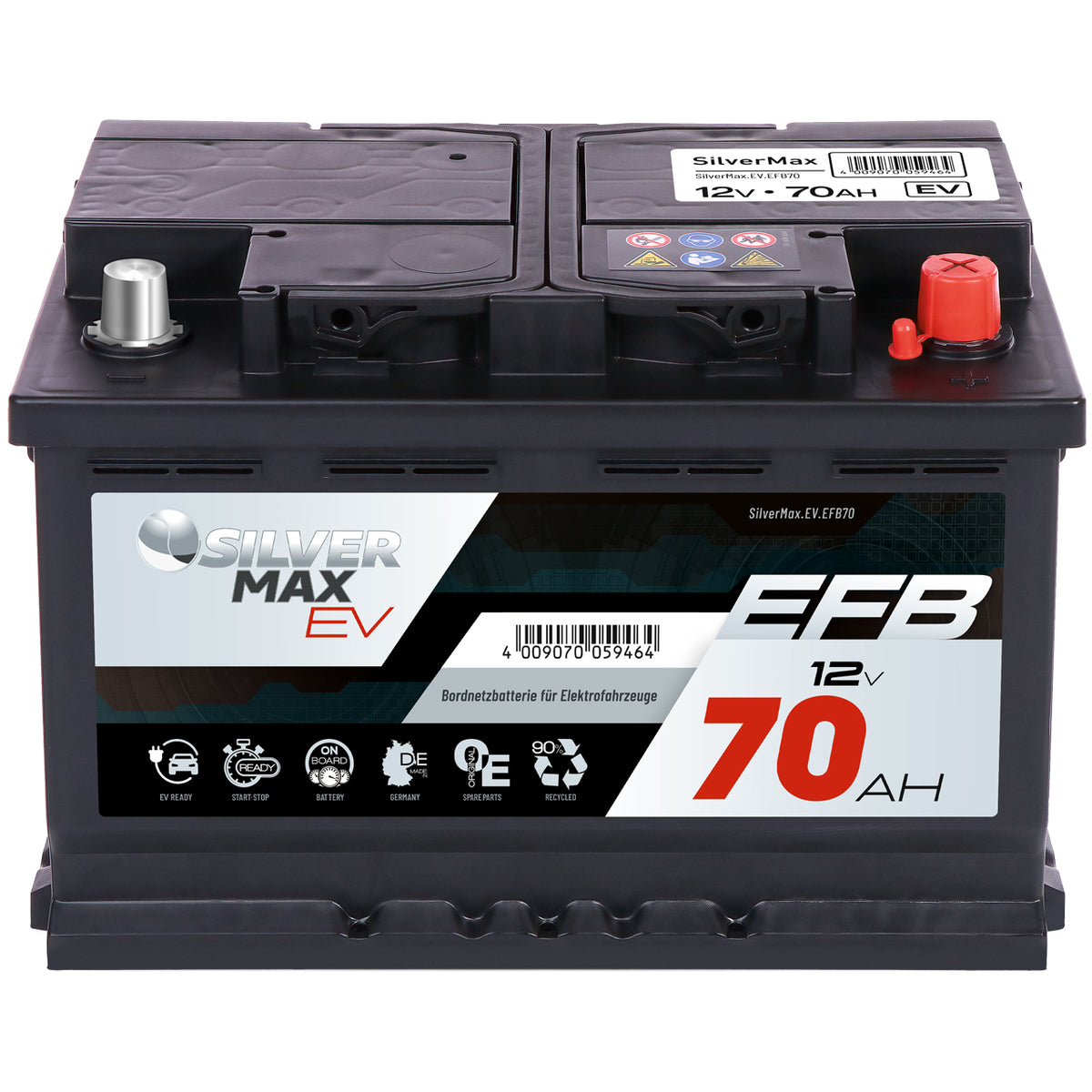 Autobatterie 12V 45Ah SilverMax 54599 430A/EN Starterbatterie PKW KFZ