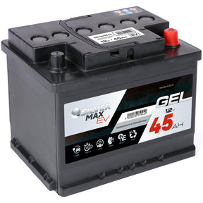 Bordnetzbatterie SilverMax EV GEL 12V 45Ah Seite links