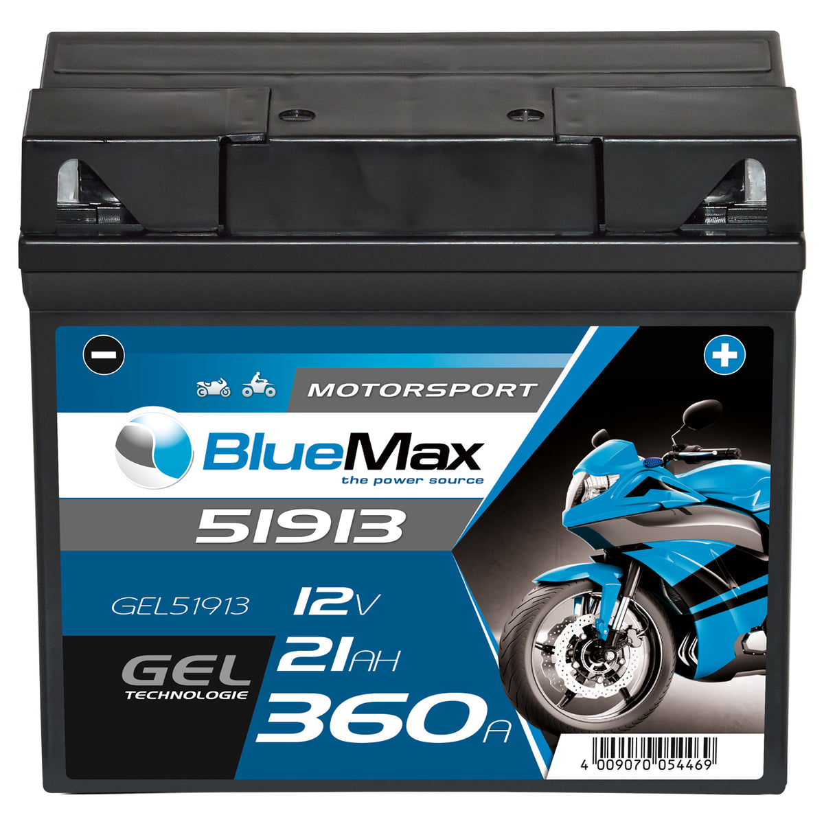 Intact Bike-Power GEL Motorradbatterie GEL51913