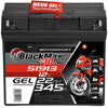 Motorradbatterie BlackMax Motorsport GEL 51913 12V 22Ah Front