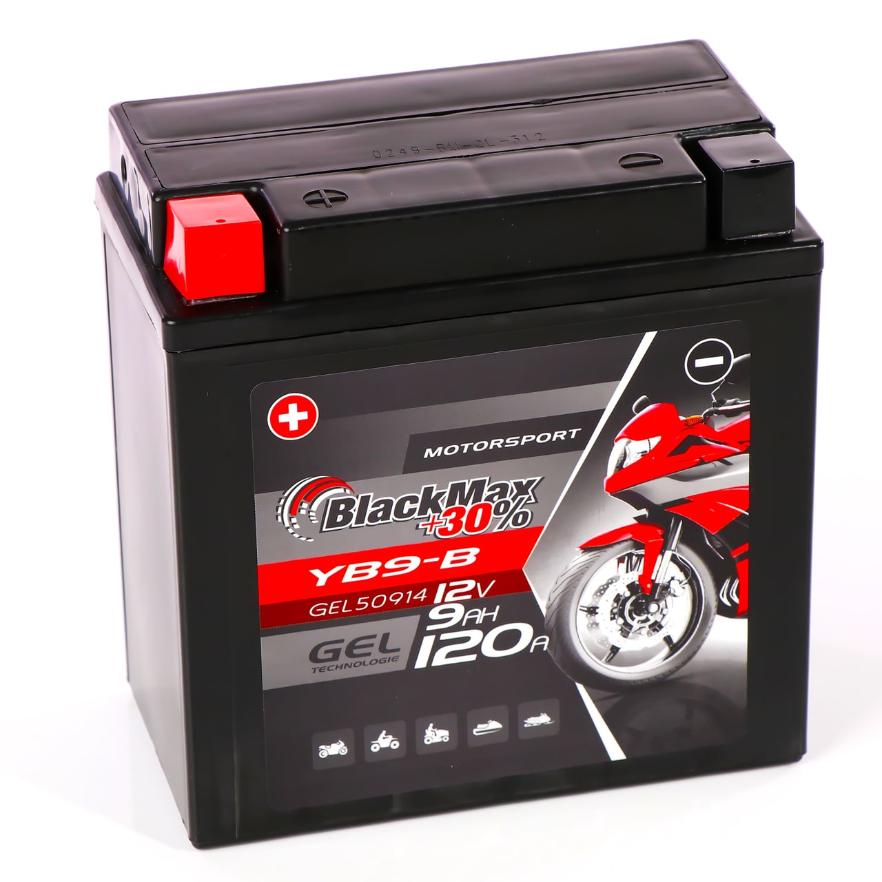 Langzeit Gel Motorradbatterie YB9-B 9Ah 12V, 35,90 €