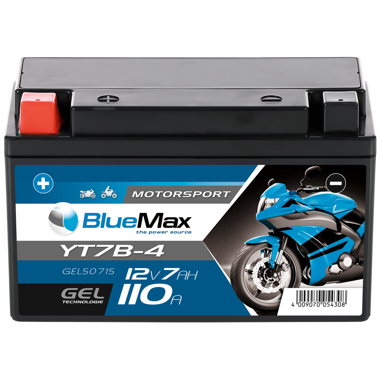 BLUEMAX Motorsport 50715 GEL 12V 7Ah 110A/EN