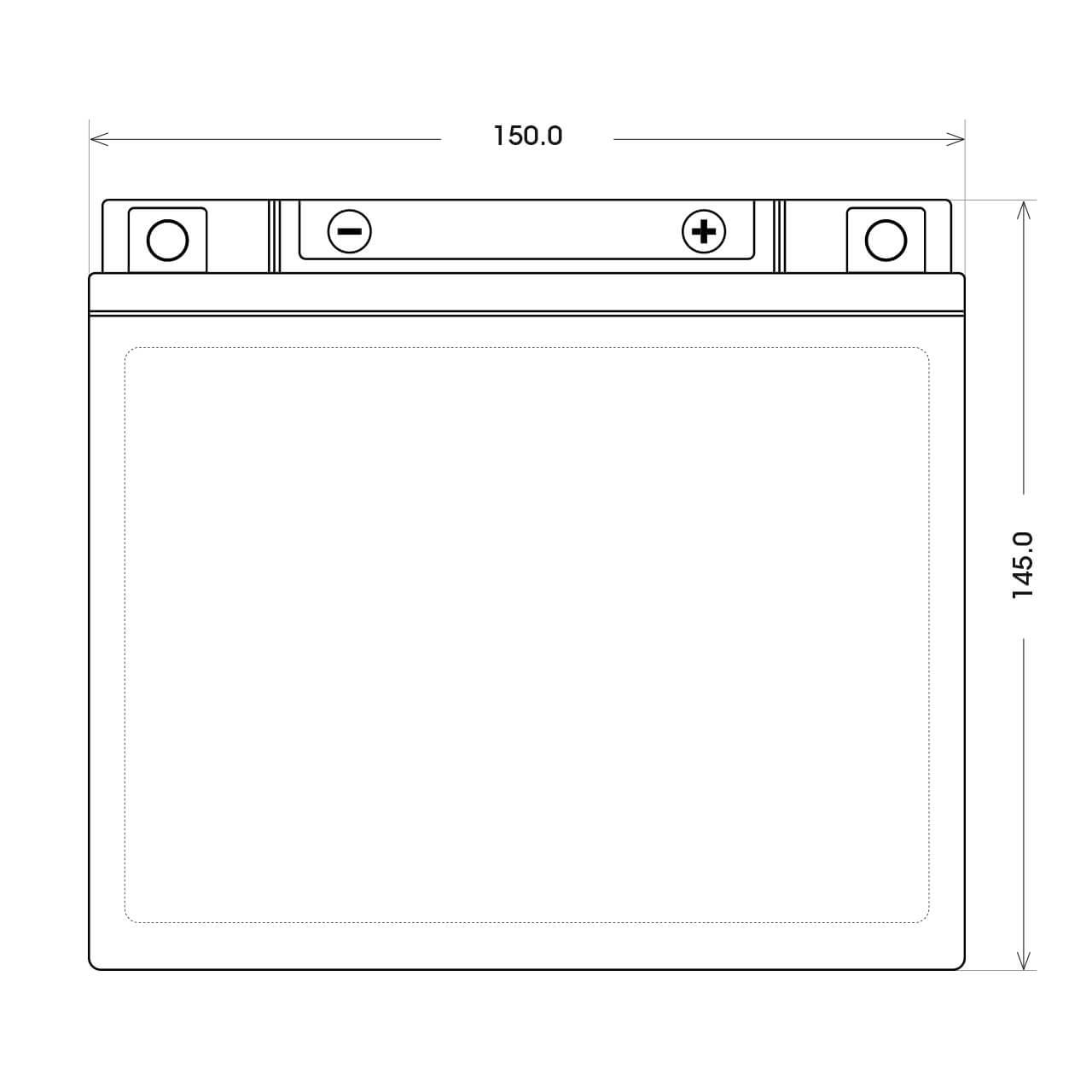 BlackMax +30% Motorsport YTX14L-BS 51216 GEL 12V 14Ah 250A/EN Motorradbatterie