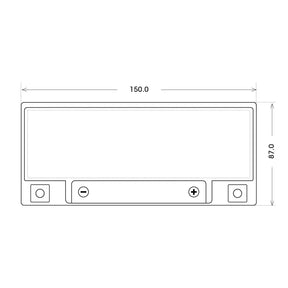 BlackMax +30% Motorsport YTX14L-BS 51216 GEL 12V 14Ah 250A/EN Motorradbatterie