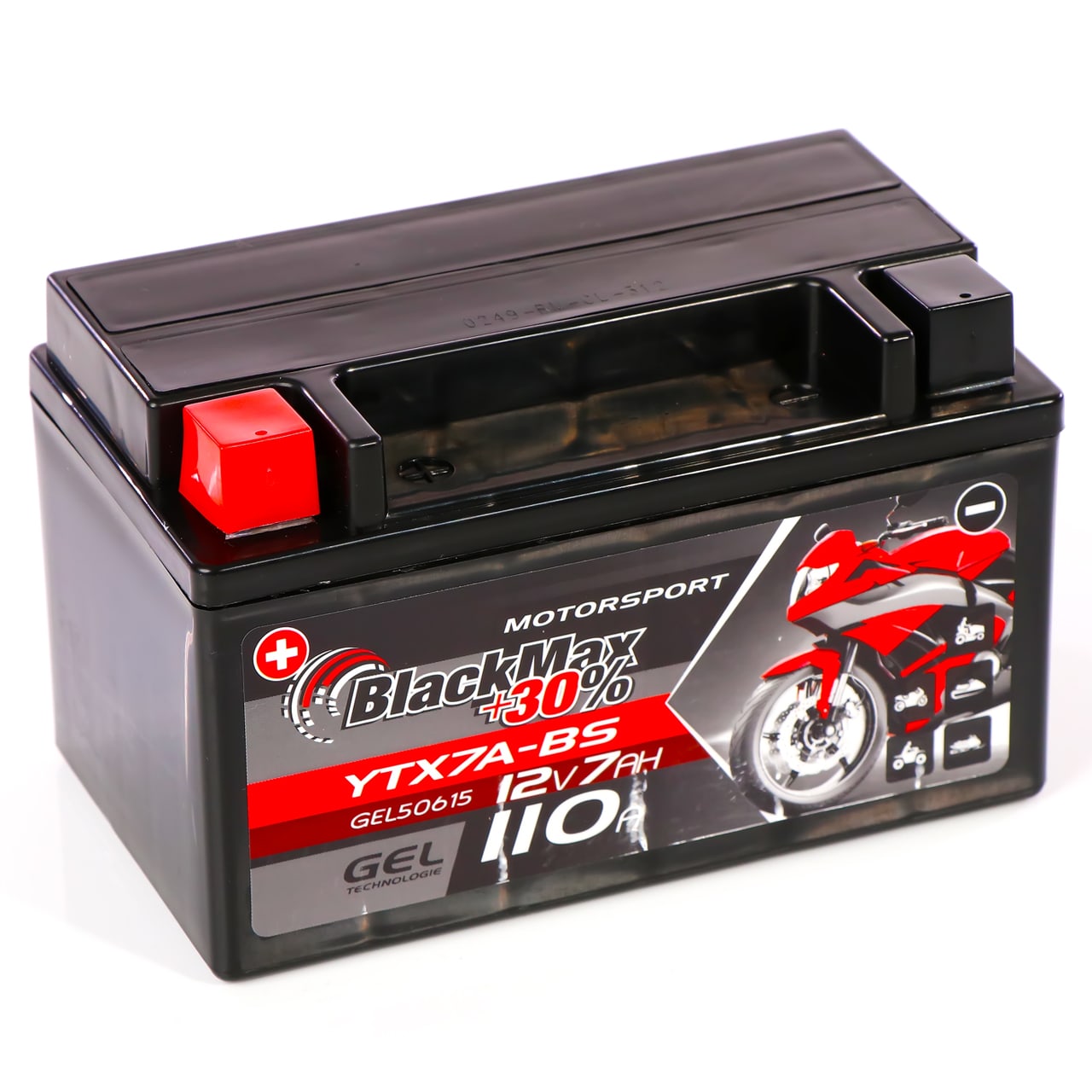 LANGZEIT YTX7A-BS Motorradbatterie 12V 7Ah 145A/EN Gel Batterie