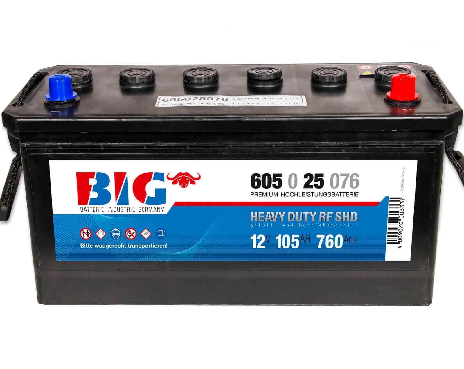 BIG Premium 60525 12V 105Ah 760A/EN