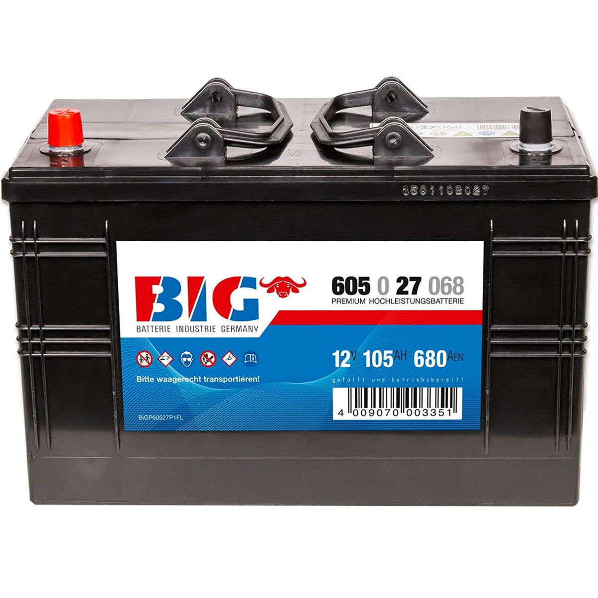 BIG Premium 60527 12V 105Ah 680A/EN