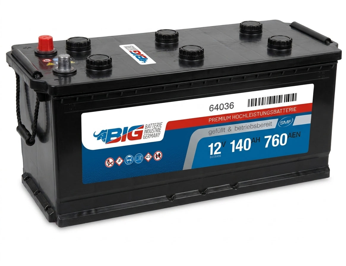 BIG Premium 64036 12V 140Ah 760A/EN LKW Batterie