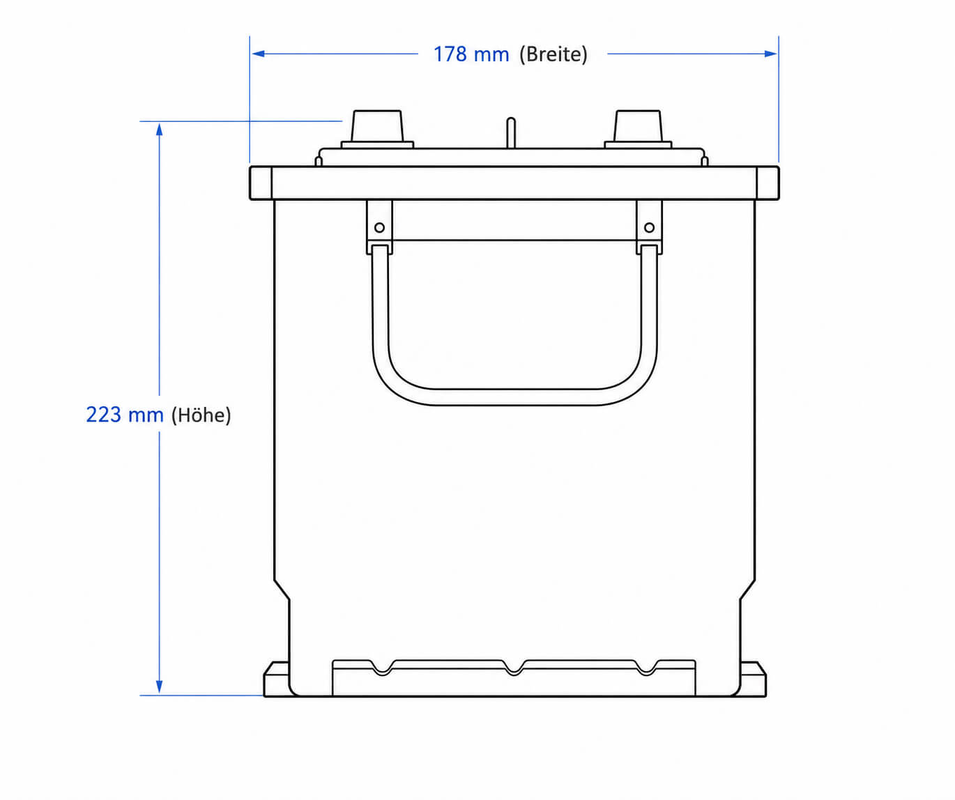 BIG Premium 64036 12V 140Ah 760A/EN LKW Batterie