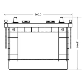 SilverMax 63542 12V 135Ah 750A/EN Nutzfahrzeugbatterie
