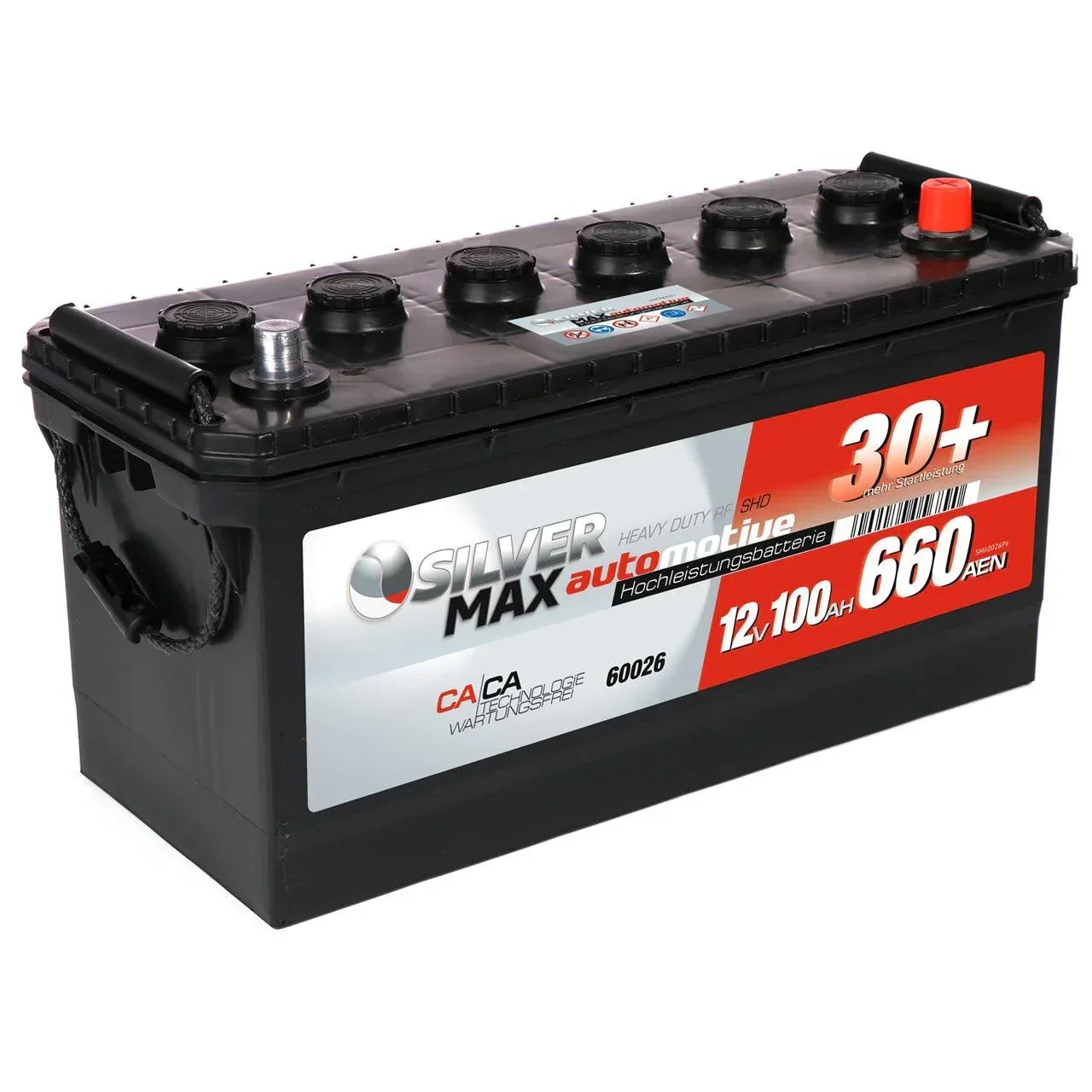 SilverMax 60026 12V 100Ah 660A/EN Nutzfahrzeugbatterie