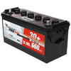 SilverMax 60026 12V 100Ah 660A/EN Nutzfahrzeugbatterie