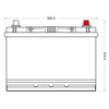 SilverMax 60026 12V 100Ah 660A/EN Nutzfahrzeugbatterie