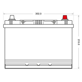 SilverMax 60026 12V 100Ah 660A/EN Nutzfahrzeugbatterie