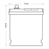 SilverMax 60026 12V 100Ah 660A/EN Nutzfahrzeugbatterie