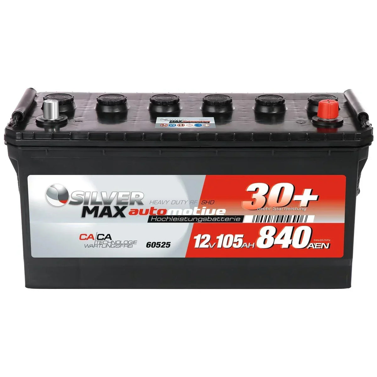 SilverMax 60525 12V 105Ah 840A/EN Nutzfahrzeugbatterie