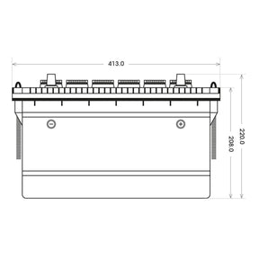 SilverMax 60525 12V 105Ah 840A/EN Nutzfahrzeugbatterie