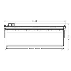 SilverMax 64036 12V 140Ah 840A/EN Nutzfahrzeugbatterie