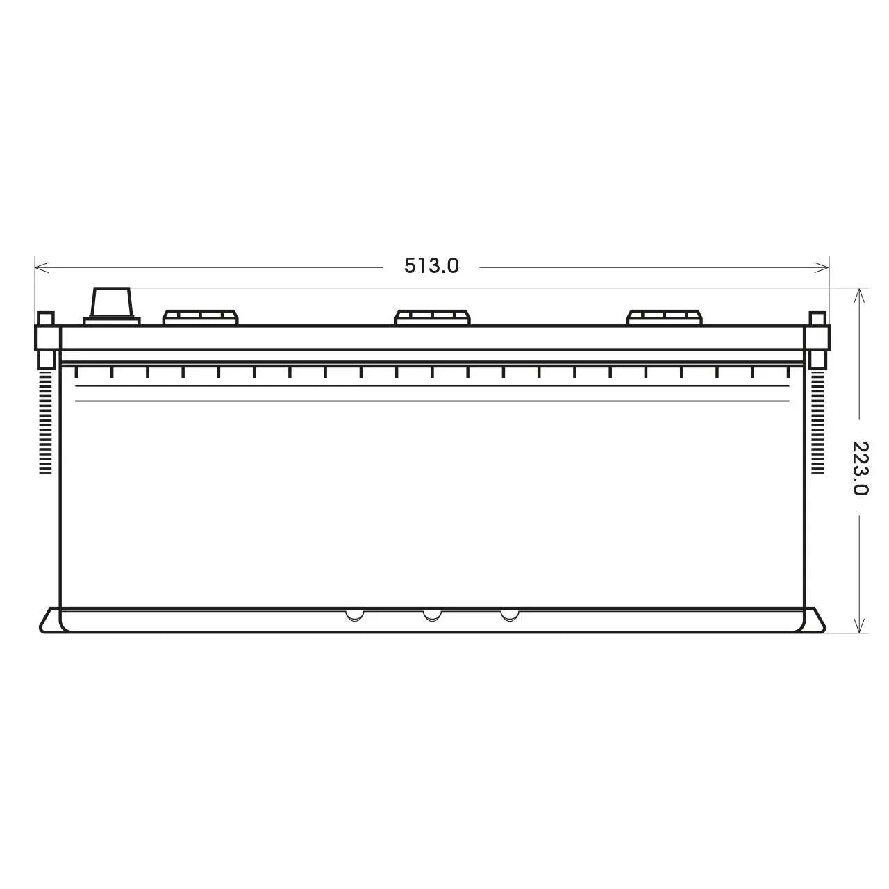 SilverMax 68089 12V 180Ah 1200A/EN Nutzfahrzeugbatterie