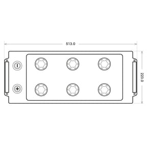 SilverMax 68089 12V 180Ah 1200A/EN Nutzfahrzeugbatterie