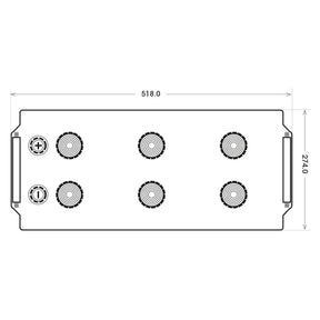 SilverMax 72512 12V 225Ah 1250A/EN Nutzfahrzeugbatterie