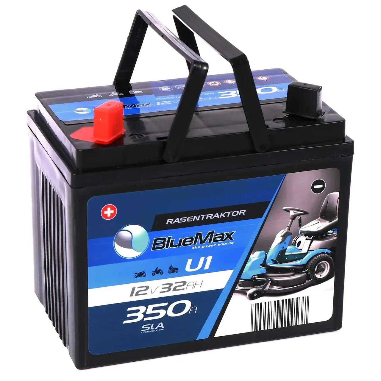 BLUEMAX U1 12V 32Ah 350A/EN Rasentraktor Batterie