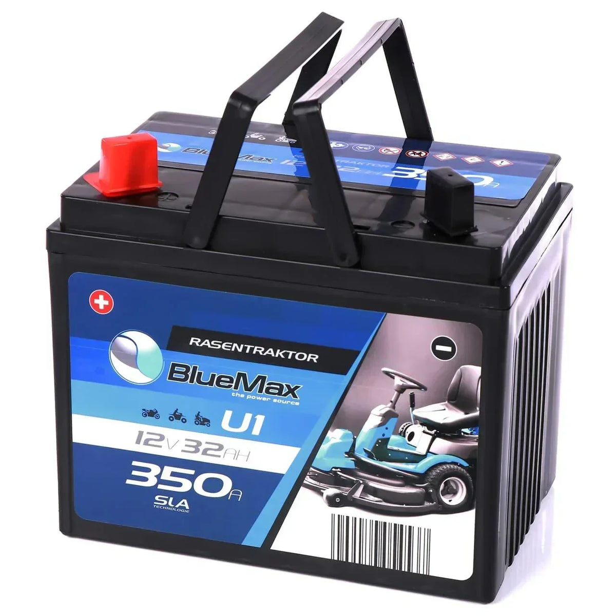 BLUEMAX U1 12V 32Ah 350A/EN Rasentraktor Batterie