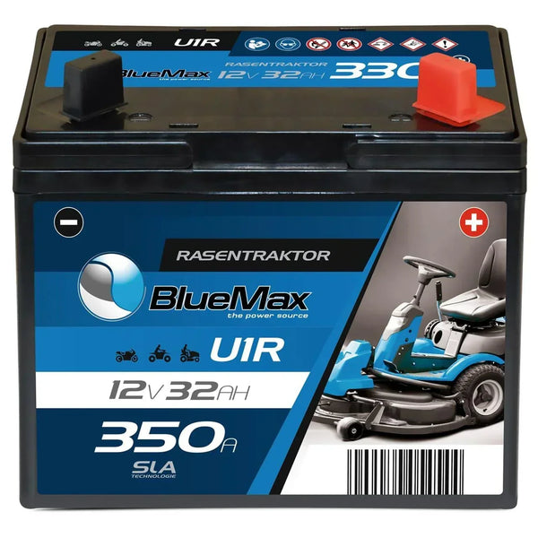 BLUEMAX U1R 12V 32Ah 350A/EN Rasentraktor Batterie