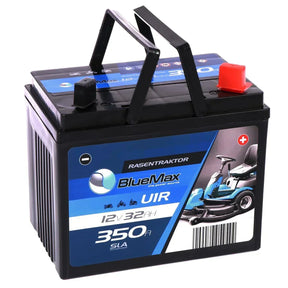 Rasentraktor Batterie BLUEMAX U1R 12V 32Ah Seite links