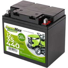 GreenMax GEL 53030 12V 35Ah 440A/EN Rasentraktor Batterie