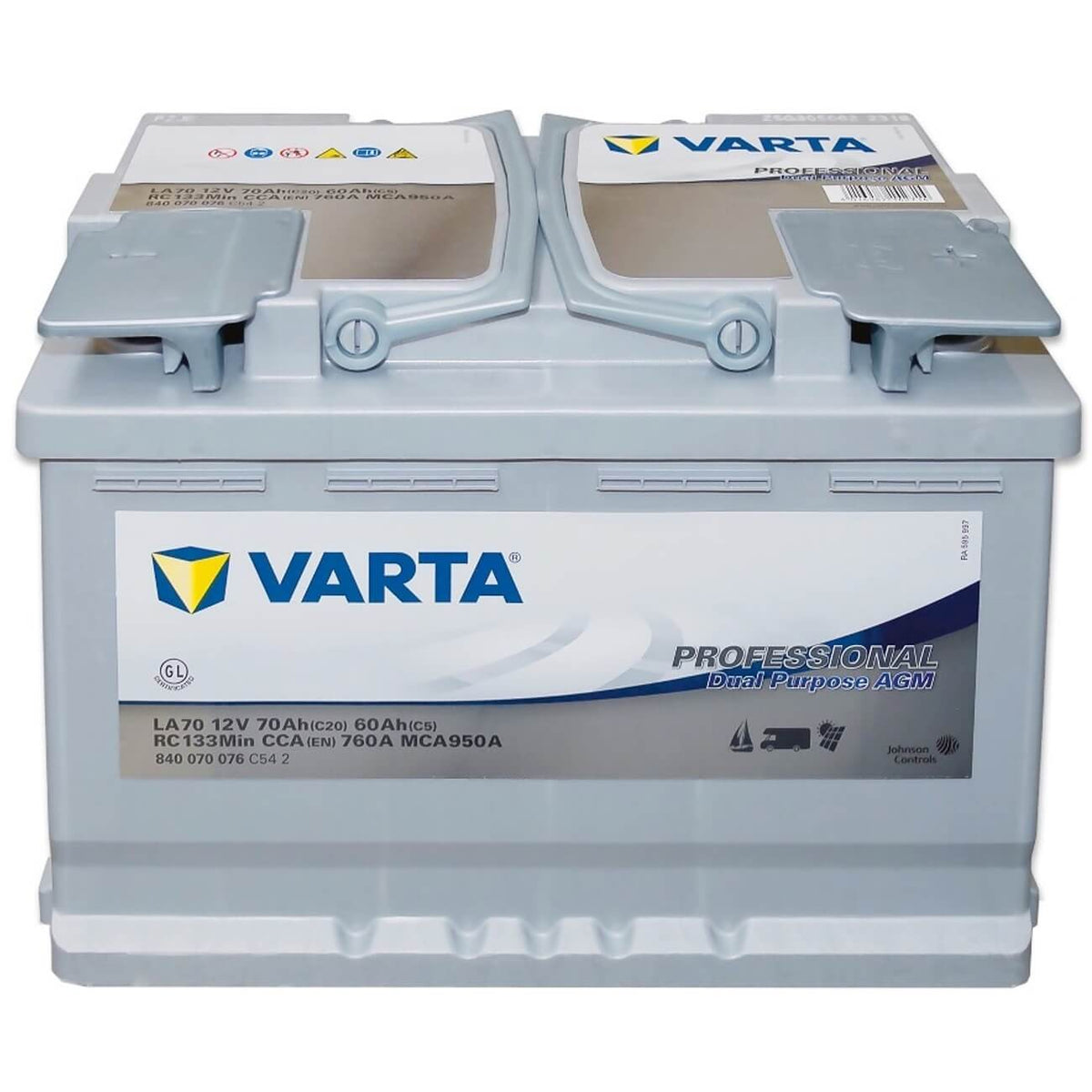 Batterie Varta Dual Purpose Efb EFB. LED70. 70Ah - 760A(EN) 12V. L3 Box  (278x175x190mm) - VT BATTERIES
