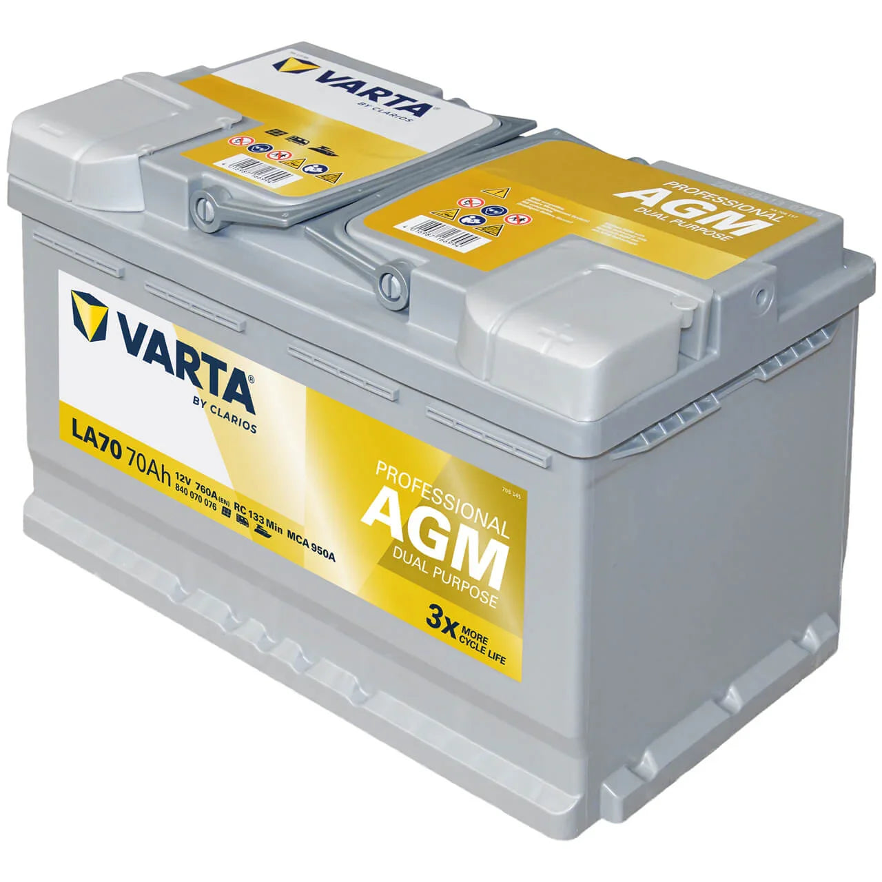 Varta LA70 Professional AGM 12V 70Ah 760A/EN Starter- und Versorgerbatterie