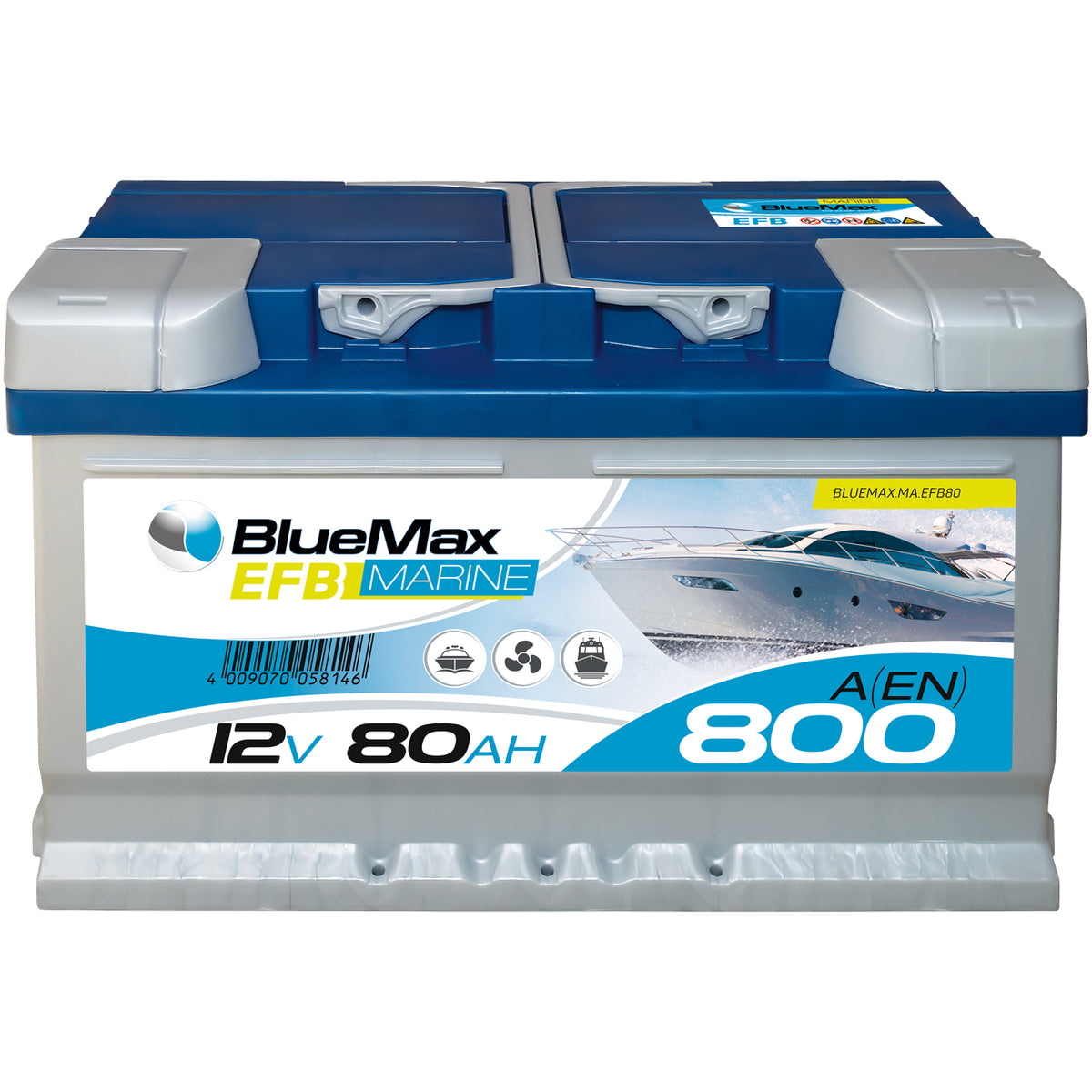BLUEMAX Marine EFB 12V 80Ah 800A/EN