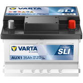 Backup und Stützbatterie Varta Dynamic SLI Auxiliary AUX1 12V 35Ah Front