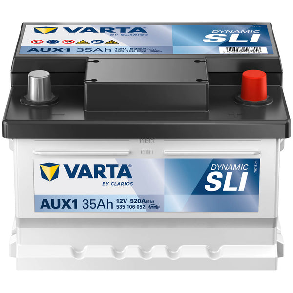 Varta AUX1 Dynamic SLI Auxiliary 12V 35Ah 520A/EN Stützbatterie