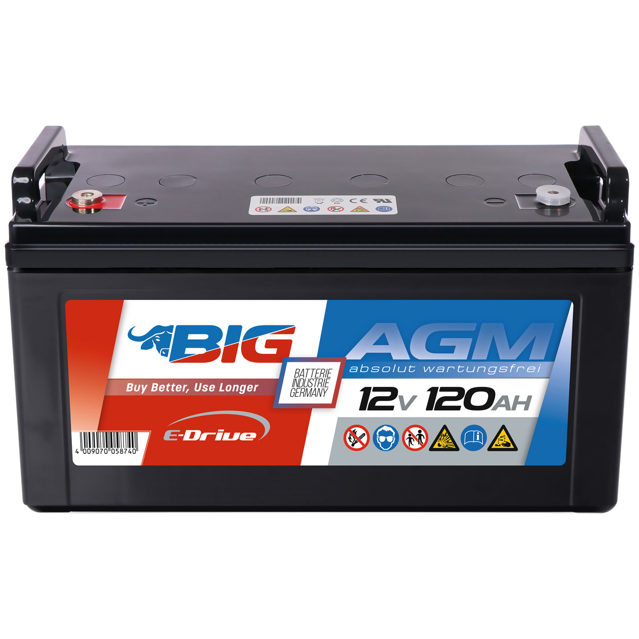 BIG E-Drive AGM 12V 120Ah